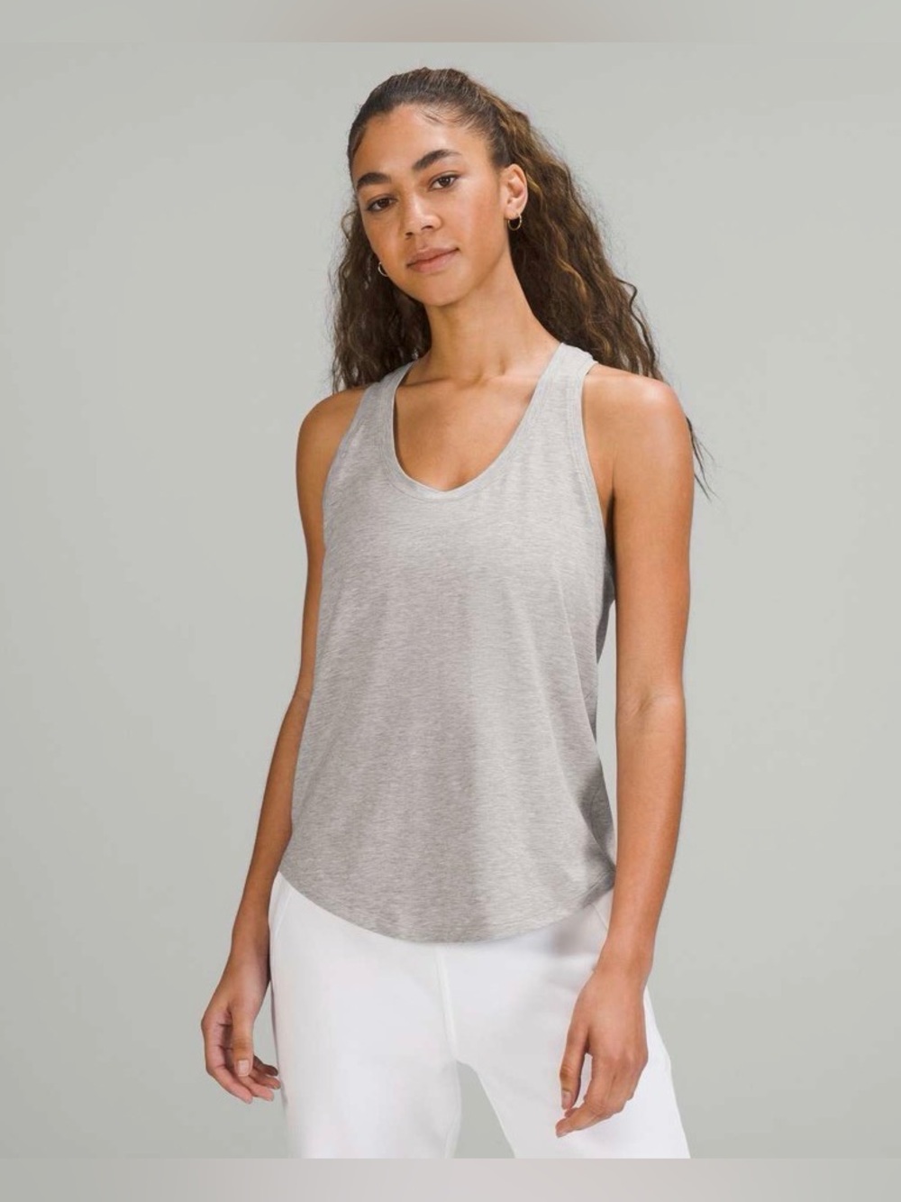 Lululemon Love Tank Top in Heathered Core Light Grey